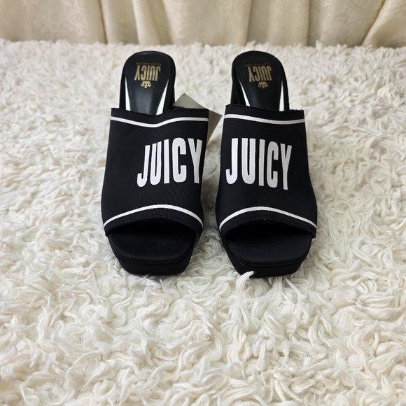 NWT Juicy By Juicy Couture J Girly Open Toe Slides, Size 8.5 - Picture 1 of 9
